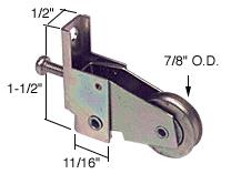 CRL Sliding Screen Door Bottom Roller 7/8" Steel B.B. Wheel for Pacesetter Doors - Package