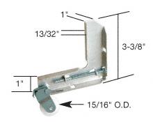 Sliding Screen Door Corner Roller Assembly 15/16" Nylon Roller for Acorn Industries