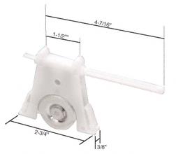 CRL 1-1/4" Diameter Sliding Screen Door Roller Assembly- Nylon - Package