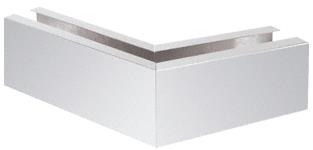 CRL Polished Stainless 12" 135&#186; Mitered Corner Cladding for B7S Series Heavy-Duty Square Base Shoe