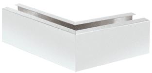 CRL Satin Anodized 12" 135&#186; Mitered Corner Cladding for B7S Series Heavy-Duty Square Base Shoe