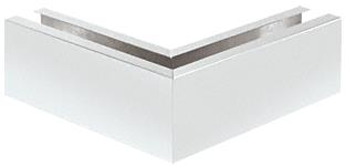CRL Satin Anodized 12" 90&#186; Mitered Corner Cladding for B7S Series Heavy-Duty Square Base Shoe