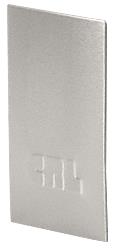 CRL Brushed Stainless End Cap for B7S Series Heavy-Duty Square Base Shoe
