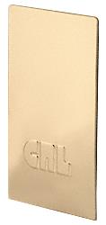 CRL Polished Brass End Cap for B7S Series Heavy-Duty Square Base Shoe