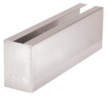 CRL Polished Stainless 12" Welded End Cladding for B7S Series Heavy-Duty Square Base Shoe