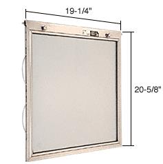 CRL 19-1/4" x 20-5/8" Half-Sash Units for Bel-Air Panel and "Country" Combination 2-0 (24") Doors