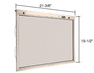 CRL 21-3/8" x 19-1/2" Half-Sash Units for Competitive BACP284/BACP288 Plaza Units