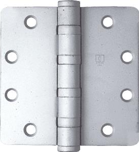 CRL Satin Chrome Heavy Weight 1/4" Radius Ball Bearing Template Butt Hinge