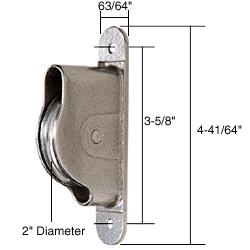 CRL Sash Pulley; 1-20 Pounds Sash Weight 2" Wheel