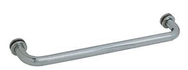 CRL 18" Brushed Nickel (BM Series) Tubular Single-Sided Towel Bar with Metal Washers