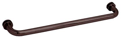 CRL 24" Oil Rubbed Bronze (BM Series) Tubular Single-Sided Towel Bar with Metal Washers