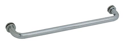 CRL 24" Brushed Nickel (BM Series) Tubular Single-Sided Towel Bar with Metal Washers