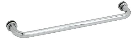 CRL 24" Polished Chrome (BM Series) Tubular Single-Sided Towel Bar with Metal Washers