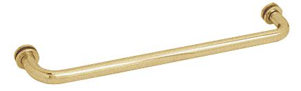CRL 24" Satin Brass (BM Series) Tubular Single-Sided Towel Bar with Metal Washers