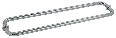 CRL Polished Nickel 24" BM Series Back-to-Back Tubular Towel Bars With Metal Washers