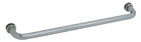 CRL 28" Brushed Nickel (BM Series) Tubular Single-Sided Towel Bar with Metal Washers
