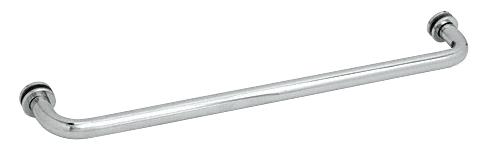 CRL 28" Polished Chrome (BM Series) Tubular Single-Sided Towel Bar with Metal Washers