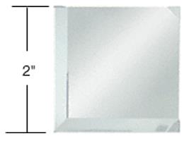 CRL 2" Mirror Square Beveled on 2 Sides