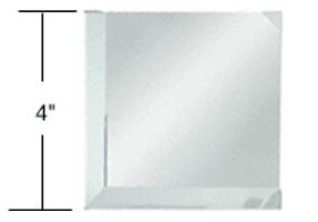 CRL 4" Mirror Square Beveled on 2 Sides