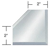 CRL 2" Mitered Mirror Corner Beveled on 3 Sides