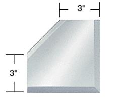 CRL 3" Mitered Mirror Corner Beveled on 3 Sides