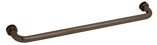 CRL 30" Oil Rubbed Bronze (BM Series) Tubular Single-Sided Towel Bar with Metal Washers