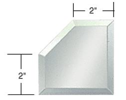 CRL 2" Mitered Mirror Corner Beveled on All Sides
