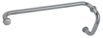 CRL Brushed Nickel 6" Pull Handle and 18" Towel Bar BM Series Combination With Metal Washers