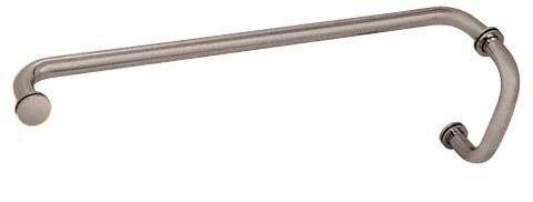 CRL Brushed Nickel 6" Pull Handle and 22" Towel Bar BM Series Combination With Metal Washers