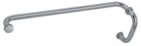CRL Brushed Nickel 6" Pull Handle and 24" Towel Bar BM Series Combination With Metal Washers