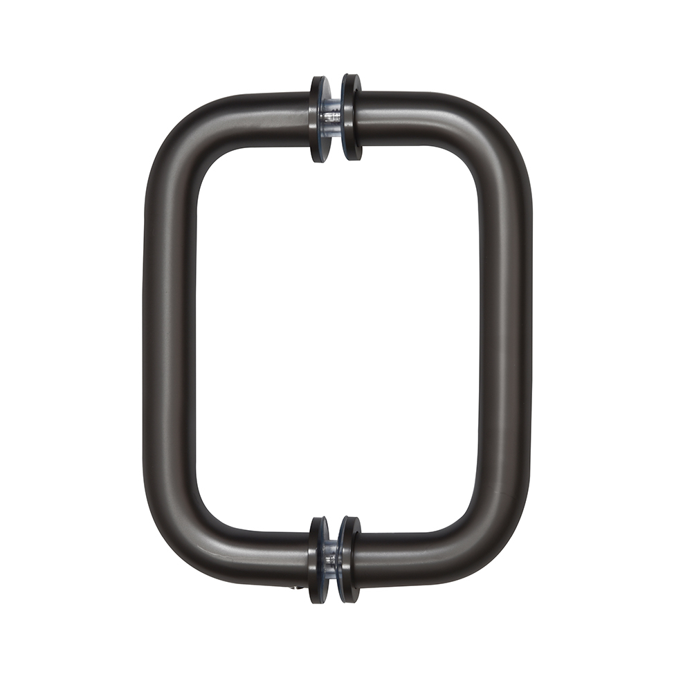 CRL 6" Oil Rubbed Bronze (BM Series) Tubular Back-To-Back Pull Handle with Metal Washers