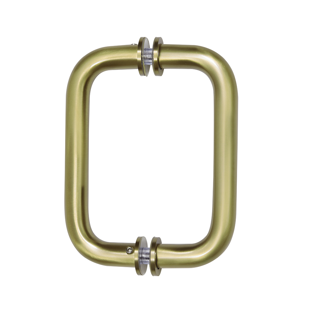 CRL 6" Brushed Bronze (BM Series) Tubular Back-To-Back Pull Handle with Metal Washers
