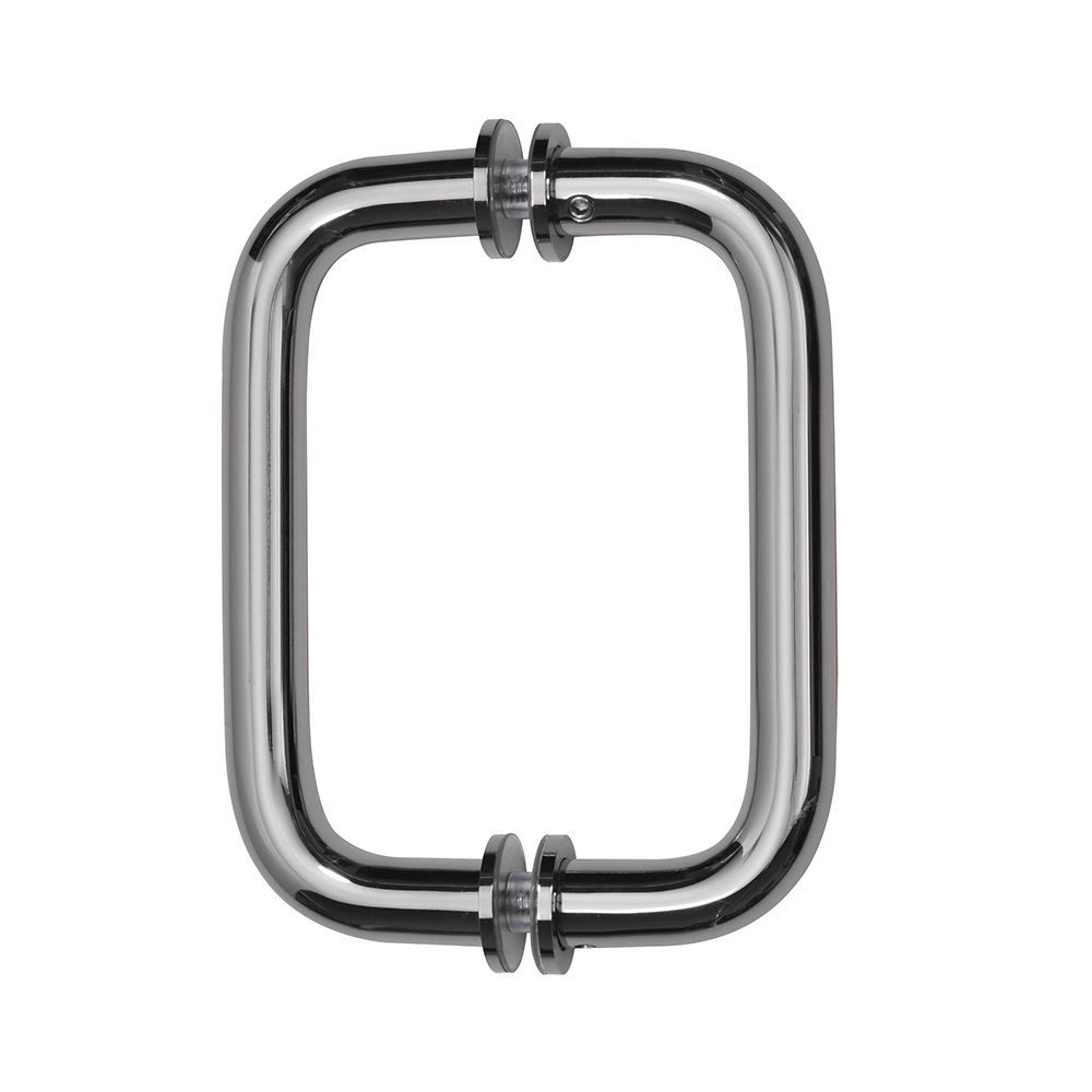 CRL 6" Polished Chrome (BM Series) Tubular Back-To-Back Pull Handle with Metal Washers