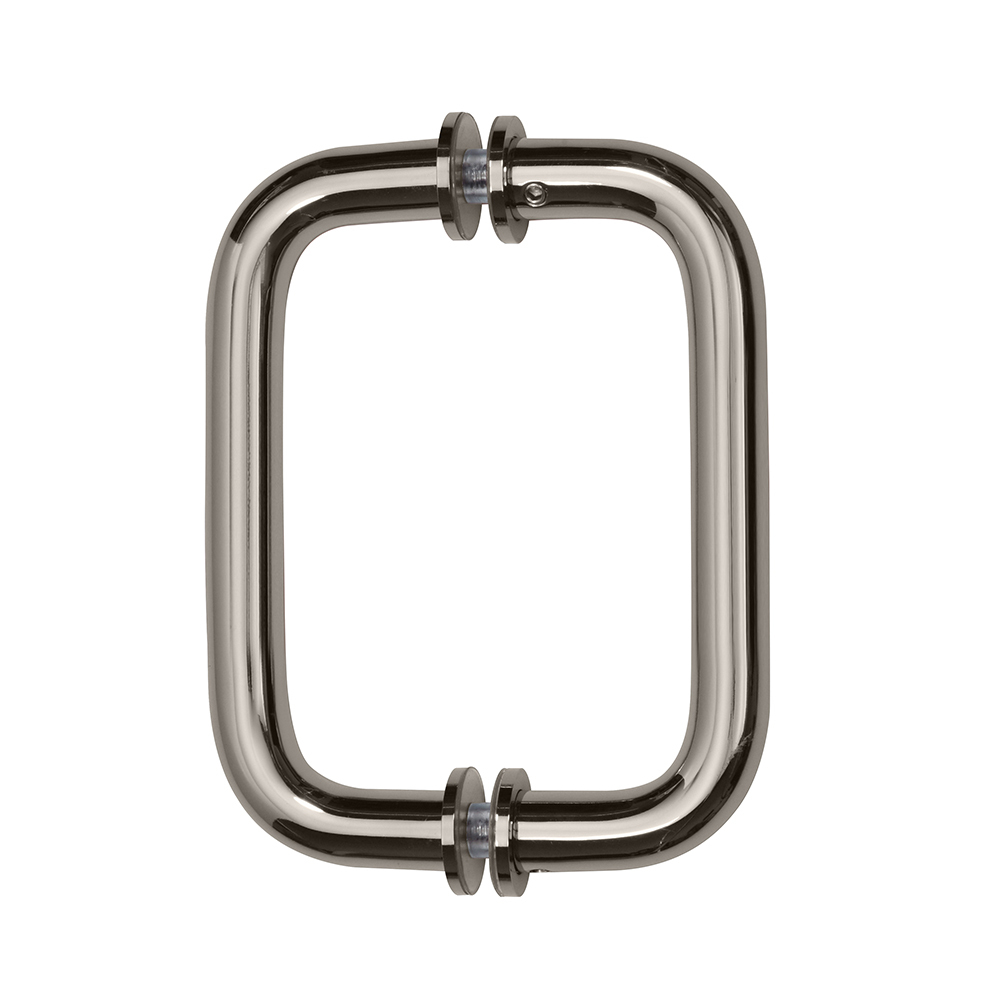 CRL 6" Polished Nickel (BM Series) Tubular Back-To-Back Pull Handle with Metal Washers