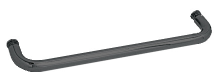 CRL 24" Matte Black (BM Series) Single-Sided Towel Bar without Metal Washers