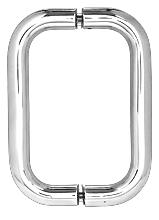 CRL 6" Polished Chrome (BM Series) Back-to-Back Tubular Handle without Metal Washers