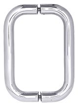 CRL 6" Polished Nickel (BM Series) Back-to-Back Tubular Handle without Metal Washers