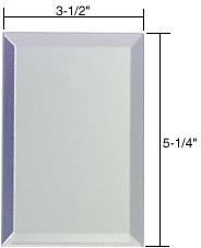 CRL Single Blank Without Screw Holes Glass Mirror Plate-Clear