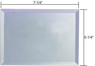 CRL Triple Blank Without Screw Holes Glass Mirror Plate-Clear