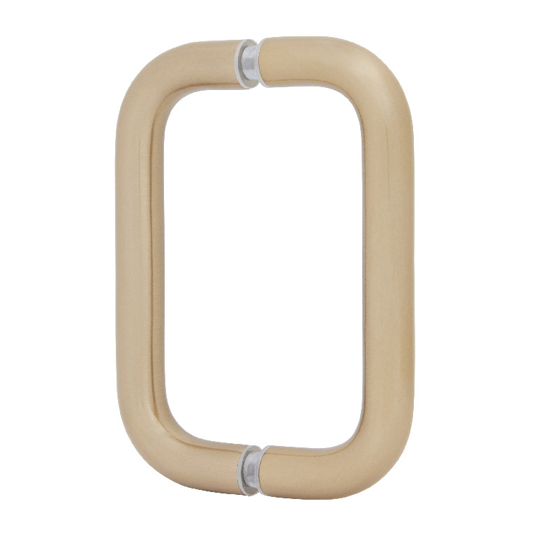 CRL Brushed Bronze 6" Back-To-Back Solid Brass 3/4" Diameter Pull Handles without Metal Washers