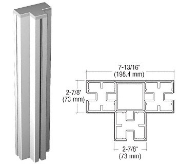 CRL Custom Security Check Point Barrier System 3-Way Post