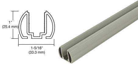CRL AWS 48" Beige Gray White Bottom Rail