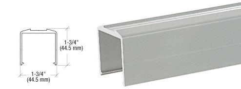 CRL Agate Gray Bottom Rail for Pickets - 20 ft Long