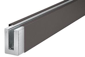 CRL Dark Bronze Anodized 120" Cladding for B5S Series Standard Square Aluminum Base Shoe