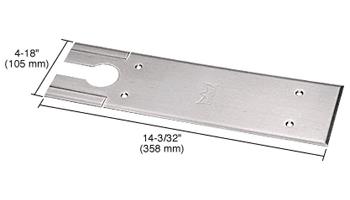 CRL DORMA BTS80 Series Brushsed Stainless Finish Cover Plates
