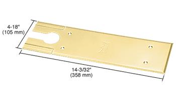 CRL DORMA BTS80 Series Polished Brass Finish Cover Plates