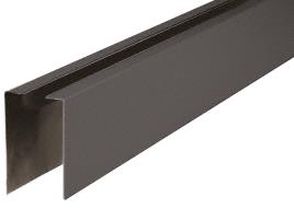 CRL Dark Bronze Anodized 120" Cladding for Windscreen and Smoke Baffle Base Shoe