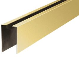 CRL Polished Brass 120" Cladding for Windscreen and Smoke Baffle Base Shoe