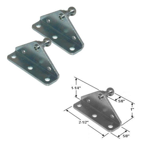 Gordon Glass&#174; 10MM Ball Stud Bracket for Gas Prop/Strut - Set of Two