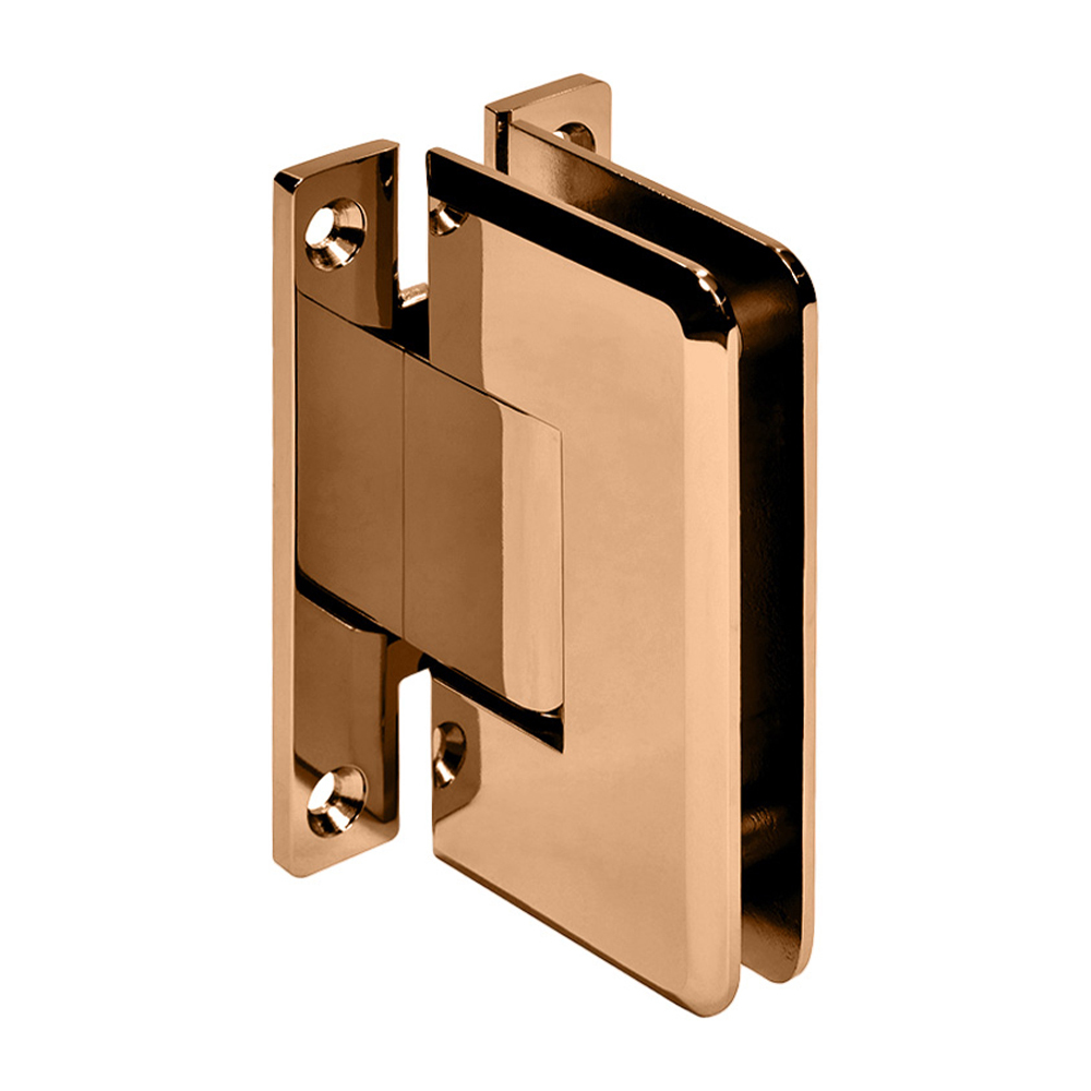 CRL Cologne 037 Series Rose Gold Wall Mount Shower Door Hinge